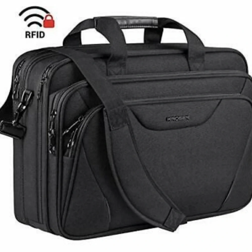 Kroeber Laptop Bag Premium Laptop Briefcase Fits up to 17.3 in Laptop Expands